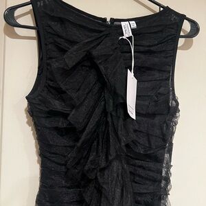 & Other Stories Black Textured Dress